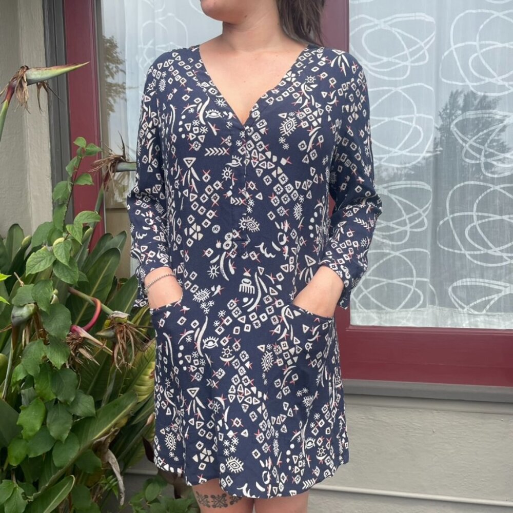 Tory Burch 100% Silk Patterned ress